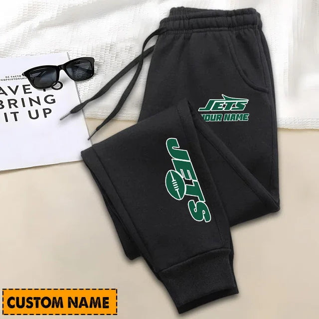 SPECIAL EDITION - NEW CUSTOMIZED NFL25 NYJ NEW YORK JETS SWEATPANTS