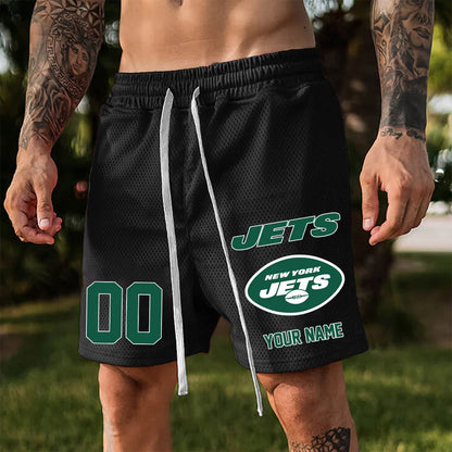 ELITE EDITION - NEW CUSTOMIZED NFL25 NYJ NEW YORK JETS SHORT PANTS