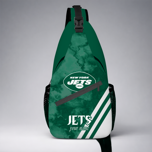 [SPECIAL OFFER] NEW CUSTOMIZED NFL25 NYJ NEW YORK JETS SLING BAG