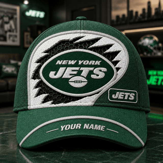 SPECIAL EDITION - NEW CUSTOMIZED NFL25 NYJ NEW YORK JETS CLASSIC CAP