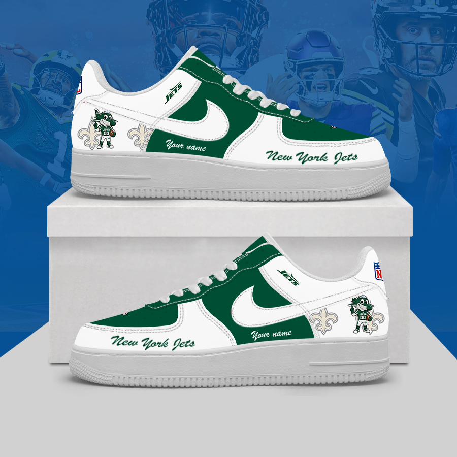 [SPECIAL OFFER] NEW CUSTOMIZED NFL25 NYJ NEW YORK JETS AF1 SHOES