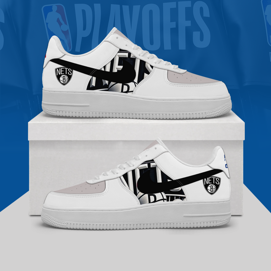 [HOT DEAL] NEW CUSTOMIZED NBA25 BNE BROOKLYN NETS AF1 SHOES