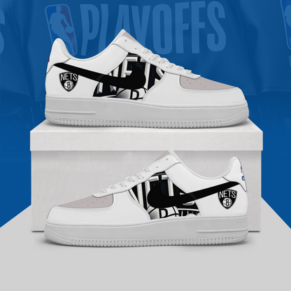 [HOT DEAL] NEW CUSTOMIZED NBA25 BNE BROOKLYN NETS AF1 SHOES