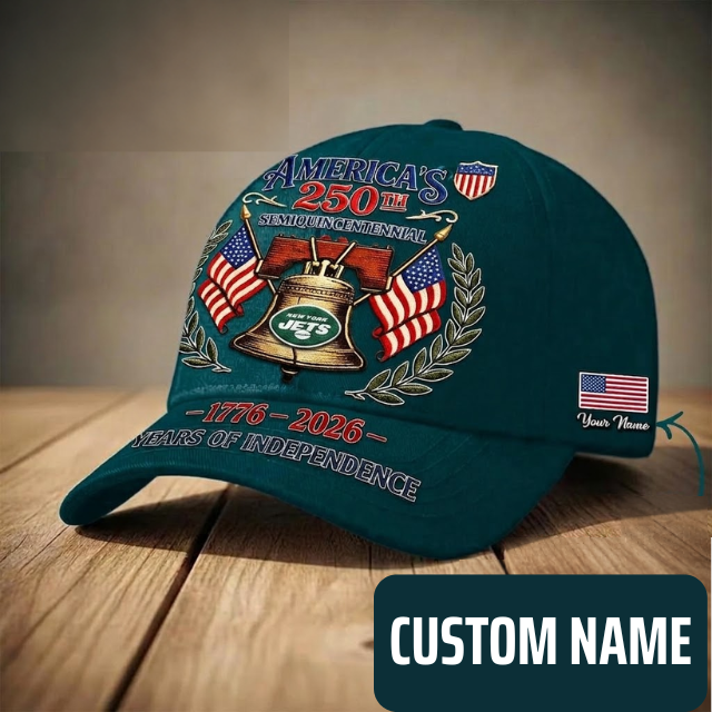 ELITE EDITION - NEW CUSTOMIZED NFL25 NYJ NEW YORK JETS INDEPENDENCE DAY CAP