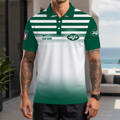[SPECIAL OFFER] NEW CUSTOMIZED NFL25 NYJ NEW YORK JETS POLO SHIRT