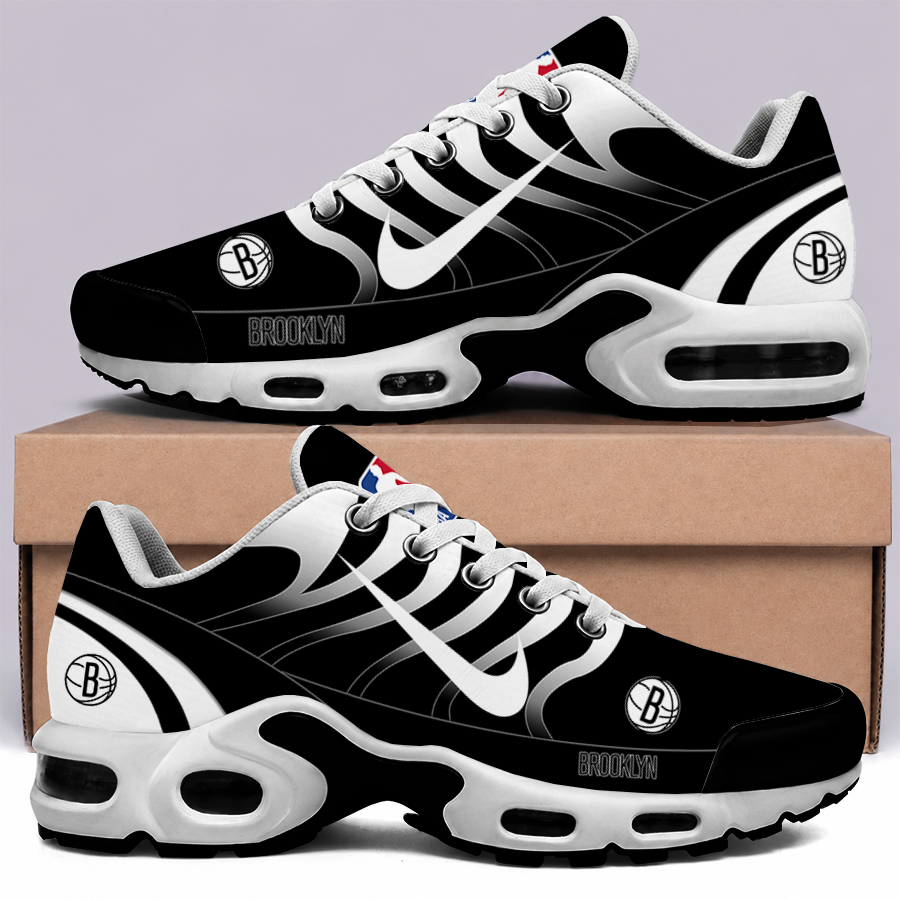 [HOT DEAL] NEW CUSTOMIZED NBA25 BNE BROOKLYN NETS AIR MAX PLUS SNEAKERS