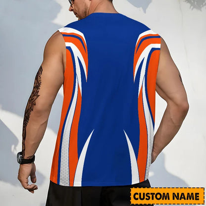 LIMITED EDITION - NEW CUSTOMIZED NHL25 NYI NEW YORK ISLANDERS TANK TOP & GYM SHIRT