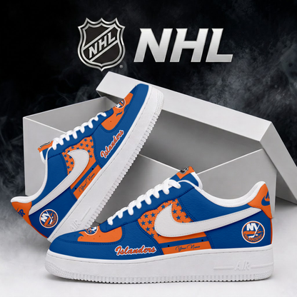 SPECIAL EDITION - NEW CUSTOMIZED NHL25 NYI NEW YORK ISLANDERS AF1 SHOES