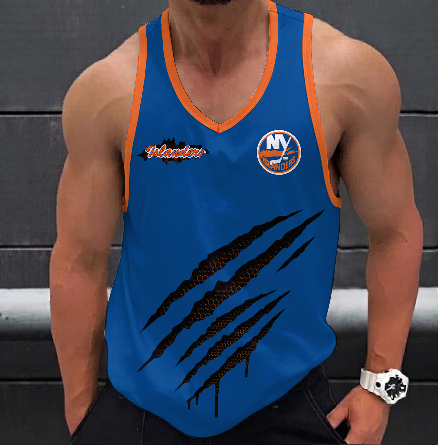 LIMITED EDITION - NEW CUSTOMIZED NHL25 NYI NEW YORK ISLANDERS UNISEX TANK TOP