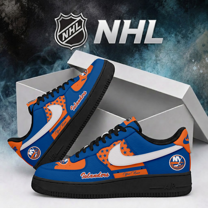SPECIAL EDITION - NEW CUSTOMIZED NHL25 NYI NEW YORK ISLANDERS AF1 SHOES