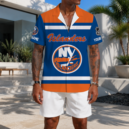 LIMITED EDITION - NEW CUSTOMIZED NHL25 NYI NEW YORK ISLANDERS UNISEX HAWAIIAN SHIRT