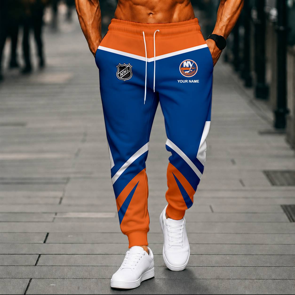 LIMITED EDITION - NEW CUSTOMIZED NHL25 NYI NEW YORK ISLANDERS UNISEX LONG PANTS