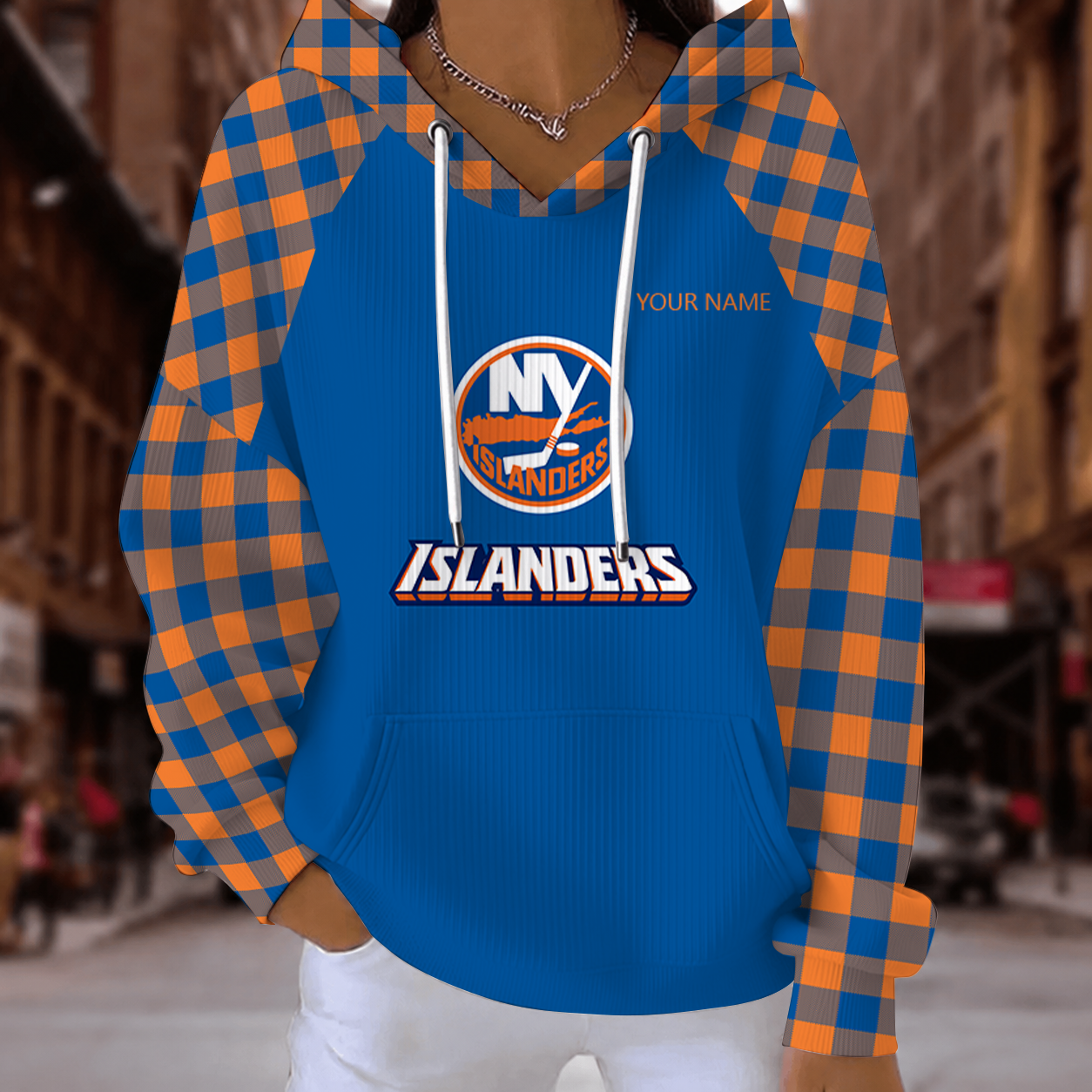 [SUPER SALE] NEW CUSTOMIZED NHL25 NYI NEW YORK ISLANDERS RIBBED HOODIE & SWEATSHIRT