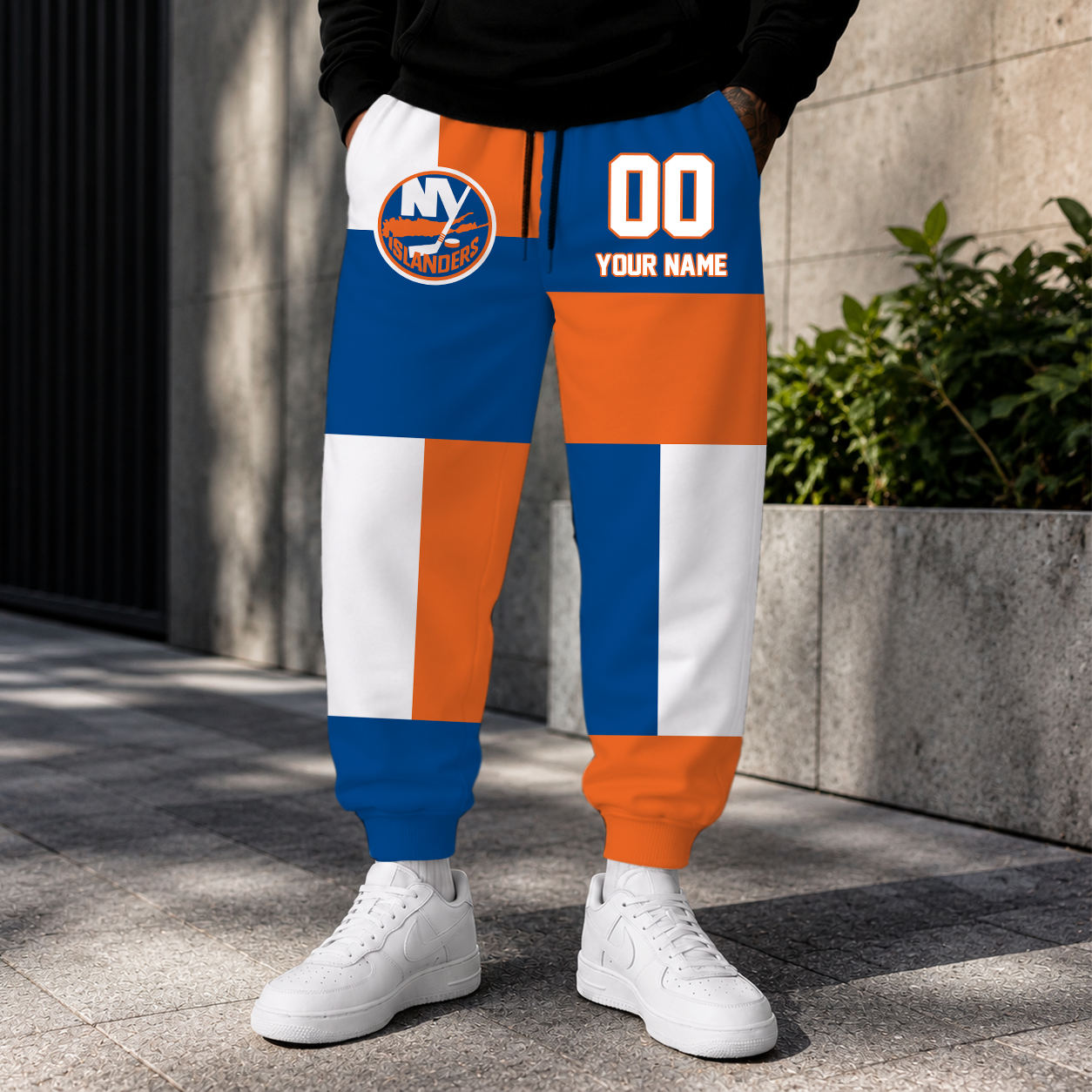 LIMITED EDITION - NEW CUSTOMIZED NHL25 NYI NEW YORK ISLANDERS SWEATPANTS