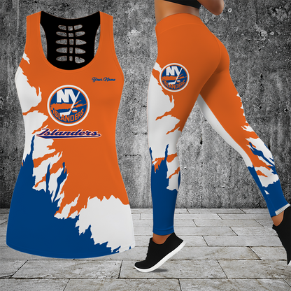 [SUPER SALE] NEW CUSTOMIZED NHL25 NYI NEW YORK ISLANDERS MEN'S DRAWSTRING CARGO SHORTS