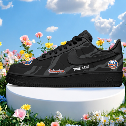 [SUPER SALE] NEW CUSTOMIZED NHL25 NYI NEW YORK ISLANDERS AF1 SHOES