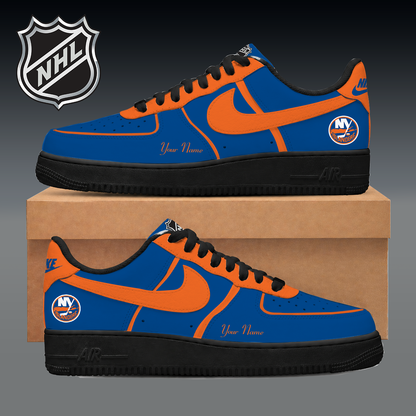 LIMITED EDITION - NEW CUSTOMIZED NHL25 NYI NEW YORK ISLANDERS AF1 SNEAKER