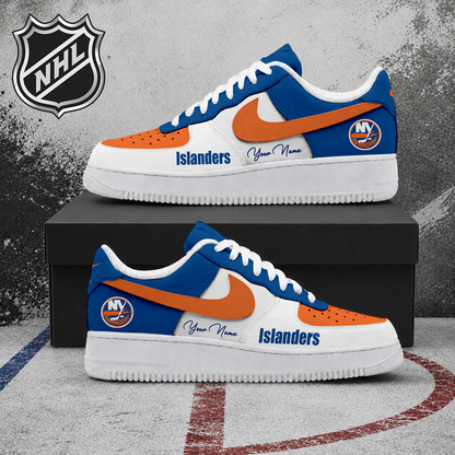 FINAL CLEARANCE - NEW CUSTOMIZED NHL25 NYI NEW YORK ISLANDERS AF1 SHOES