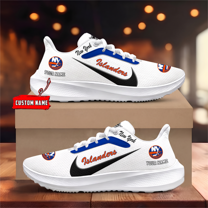 [SUPER SALE] NEW CUSTOMIZED NHL25 NYI NEW YORK ISLANDERS ROAD RUNNING SHOES