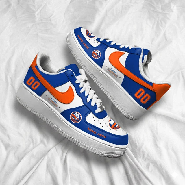 [SUPER SALE] NEW CUSTOMIZED NHL25 NYI NEW YORK ISLANDERS AF1 SHOES