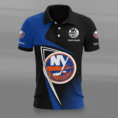 [SUPER SALE] NEW CUSTOMIZED NHL25 NYI NEW YORK ISLANDERS POLO SHIRT