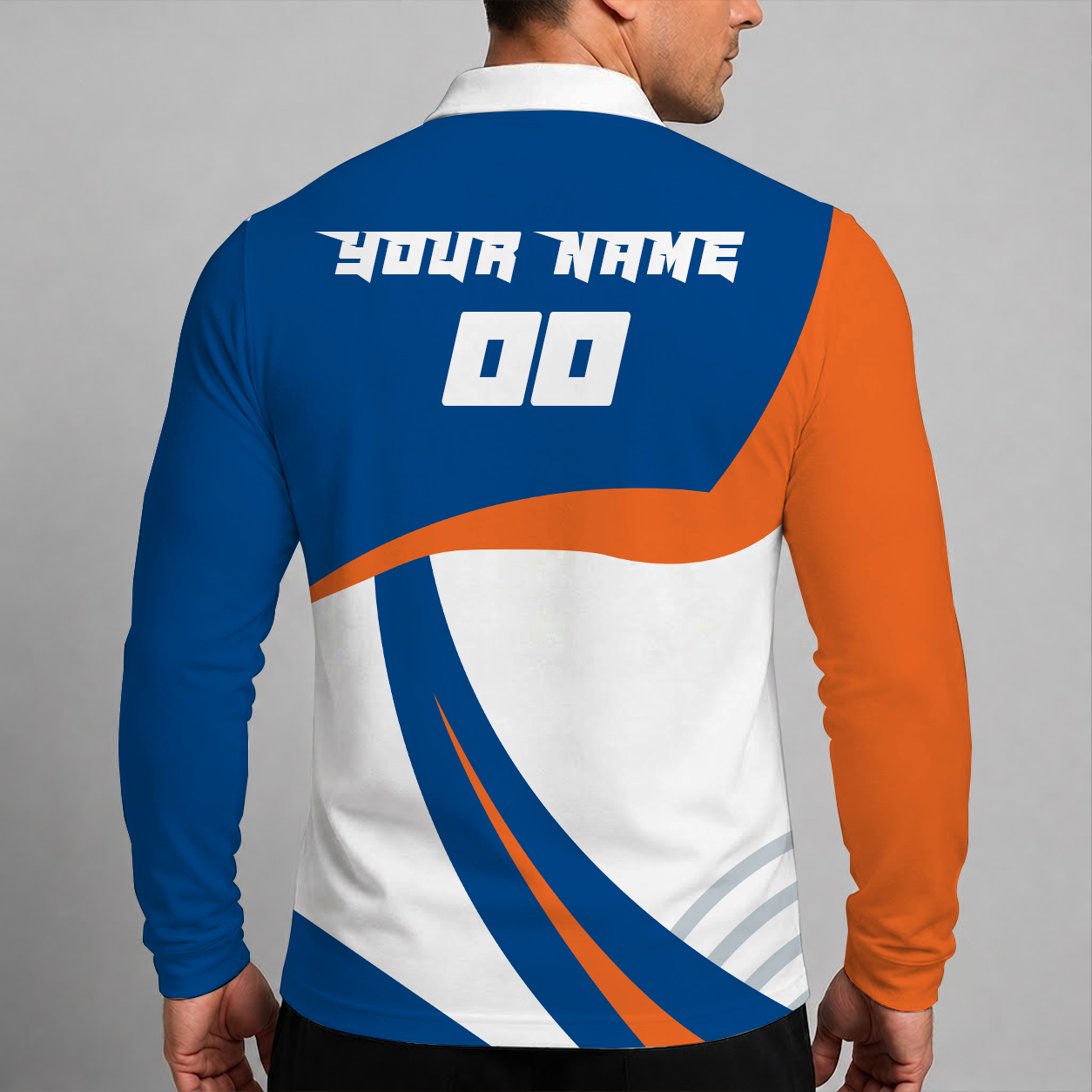 [SUPER SALE] NEW CUSTOMIZED NHL25 NYI NEW YORK ISLANDERS MEN LONG SLEEVE POLO