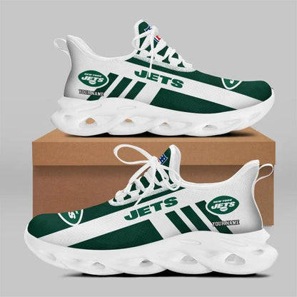 LIMITED EDITION - NEW CUSTOMIZED NFL25 NYJ NEW YORK JETS UNISEX MAX SOUL SHOES