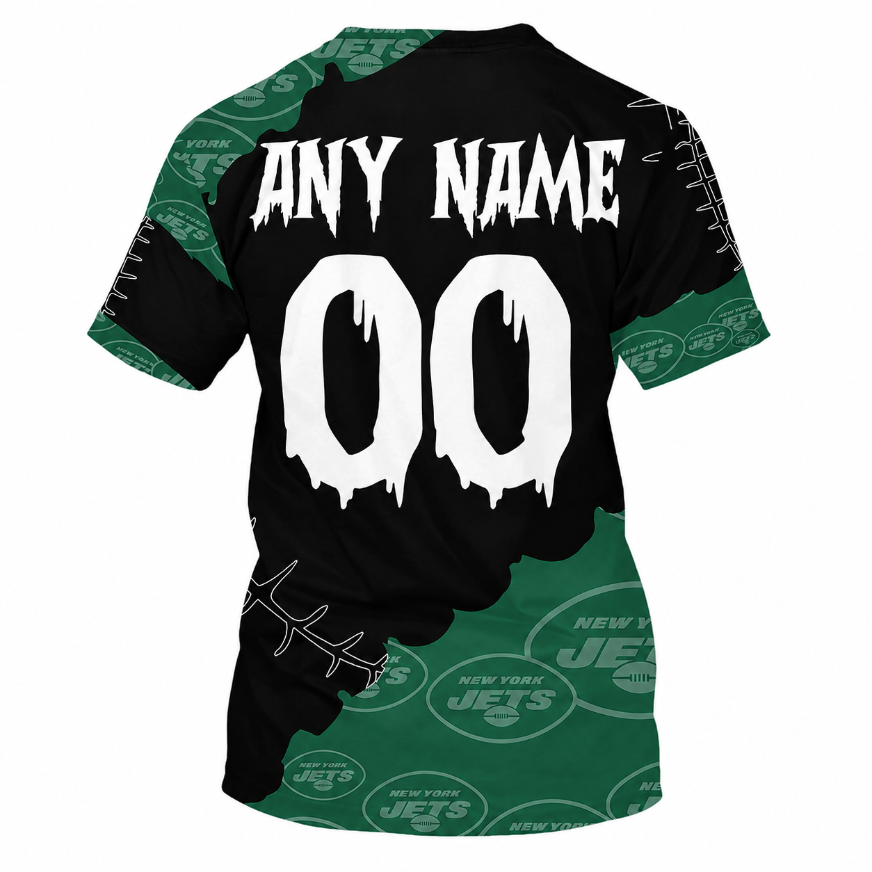 LIMITED EDITION - NEW CUSTOMIZED NFL25 NYJ NEW YORK JETS HALLOWEEN SKULL APPAREL FOR FANS