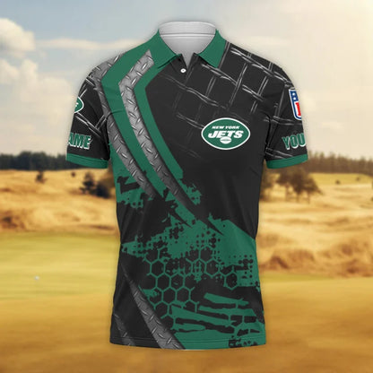 LIMITED EDITION - NEW CUSTOMIZED NFL25 NYJ NEW YORK JETS POLO SHIRT