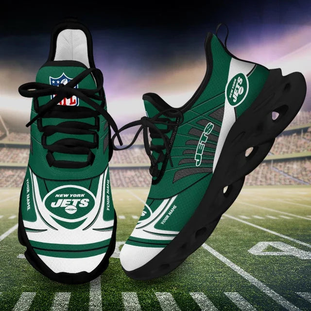 LIMITED EDITION - NEW CUSTOMIZED NFL25 NYJ NEW YORK JETS UNISEX MAX SOUL SHOES