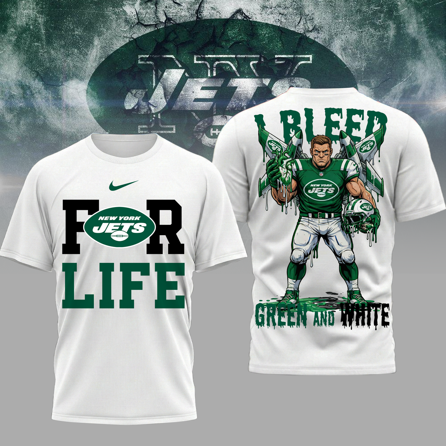 LIMITED EDITION - NEW CUSTOMIZED NFL25 NYJ NY JETS UNISEX T-SHIRT, POLO & HOODIE