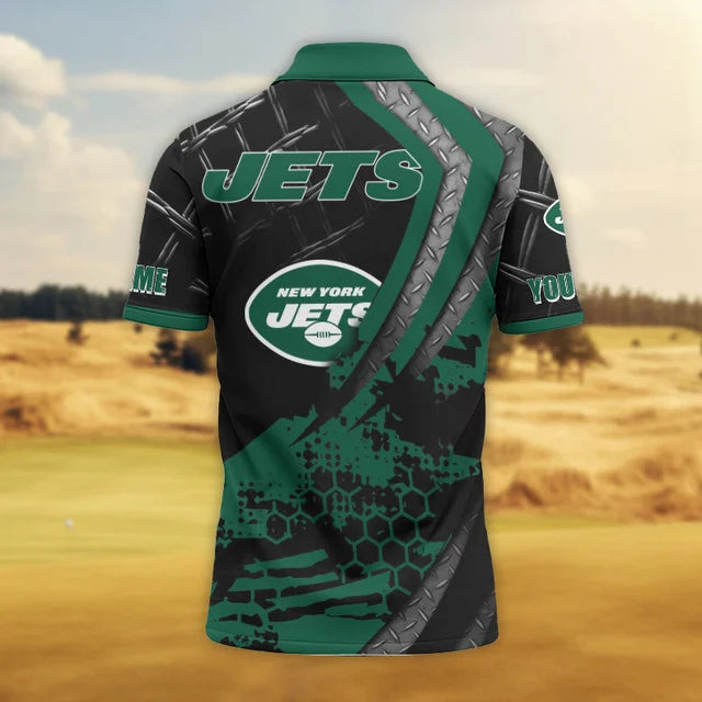 LIMITED EDITION - NEW CUSTOMIZED NFL25 NYJ NEW YORK JETS POLO SHIRT