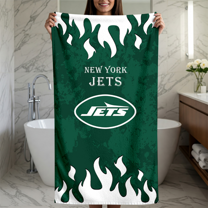 LIMITED EDITION - NEW CUSTOMIZED NFL25 NYJ NEW YORK JETS BEACH TOWEL FOR FAN