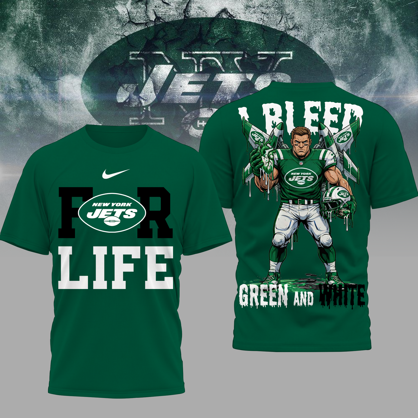 LIMITED EDITION - NEW CUSTOMIZED NFL25 NYJ NY JETS UNISEX T-SHIRT, POLO & HOODIE