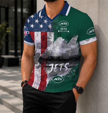 SPECIAL EDITION - NEW CUSTOMIZED NFL25 NYJ NEW YORK JETS POLO SHIRT