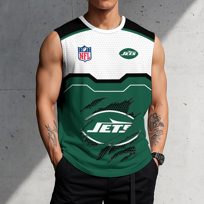 LIMITED EDITION - NEW CUSTOMIZED NFL25 NYJ NEW YORK JETS MEN'S GYM SHIRT