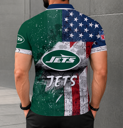 SPECIAL EDITION - NEW CUSTOMIZED NFL25 NYJ NEW YORK JETS POLO SHIRT