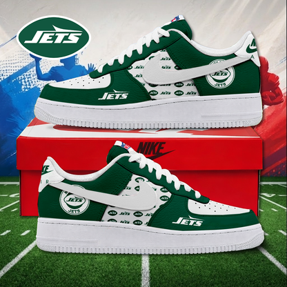 MEGA SALE - NEW CUSTOMIZED NFL25 NYJ NEW YORK JETS AF1 SNEAKERS