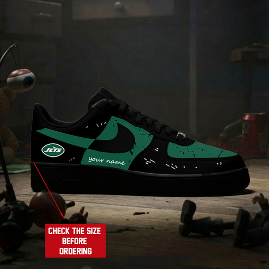 [SPECIAL OFFER] NEW CUSTOMIZED NFL25 NYJ NEW YORK JETS AF1 SNEAKERS