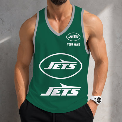 LIMITED EDITION - NEW CUSTOMIZED NFL25 NYJ NEW YORK JETS TANK TOP