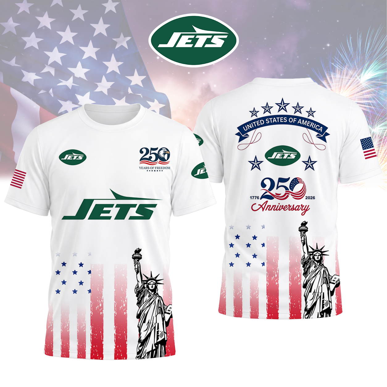 LIMITED EDITION - NEW CUSTOMIZED NFL25 NYJ NEW YORK JETS T-SHIRT, POLO SHIRT, ZIP POLO SHIRT, SWEATSHIRT, HOODIE & ZIP HOODIE