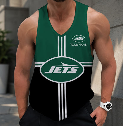 EXCLUSIVE EDITION - NEW CUSTOMIZED NFL25 NYJ NEW YORK JETS TANK TOP