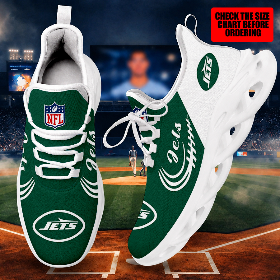 [SPECIAL OFFER] NEW CUSTOMIZED NFL25 NYJ NEW YORK JETS MAX SOUL SHOES