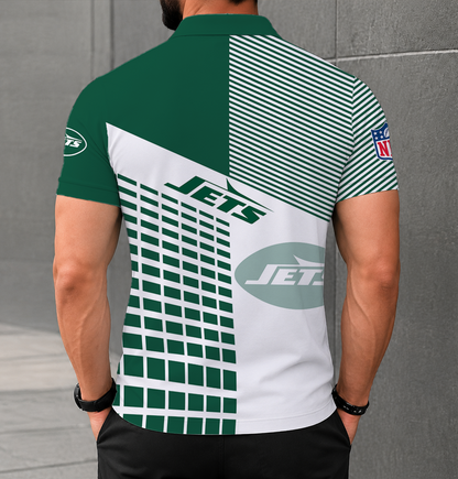 LIMITED EDITION - NEW CUSTOMIZED NFL25 NYJ NEW YORK JETS POLO SHIRT