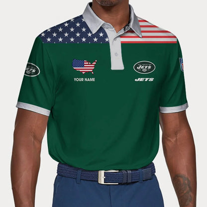 LIMITED EDITION - NEW CUSTOMIZED NFL25 NYJ NEW YORK JETS POLO SHIRT