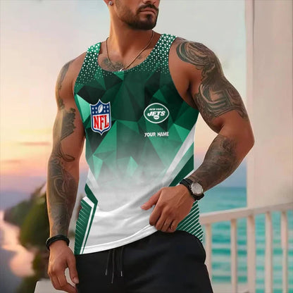 LIMITED EDITION - NEW CUSTOMIZED NFL25 NY JETS UNISEX TANK TOP