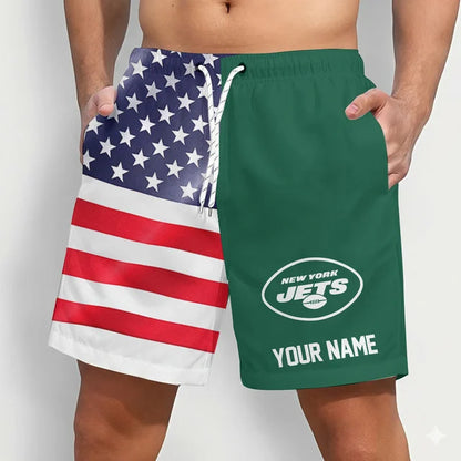LIMITED EDITION - NEW CUSTOMIZED NFL25 NYJ NEW YORK JETS SHORT PANTS
