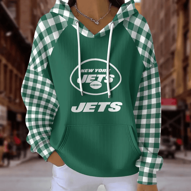 [SPECIAL OFFER] NEW CUSTOMIZED NFL25 NYJ NEW YORK JETS RIBBED HOODIE & SWEATSHIRT
