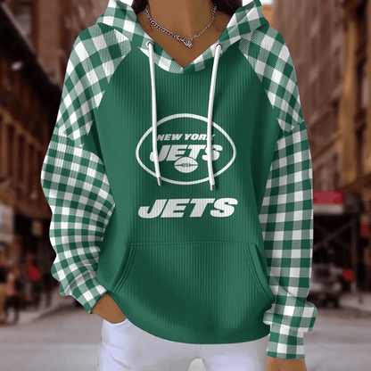 [SPECIAL OFFER] NEW CUSTOMIZED NFL25 NYJ NEW YORK JETS RIBBED HOODIE & SWEATSHIRT