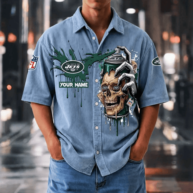 [SPECIAL OFFER] NEW CUSTOMIZED NFL03 BFB BUFFALO BILLS SEERSUCKER BUTTON SHIRT